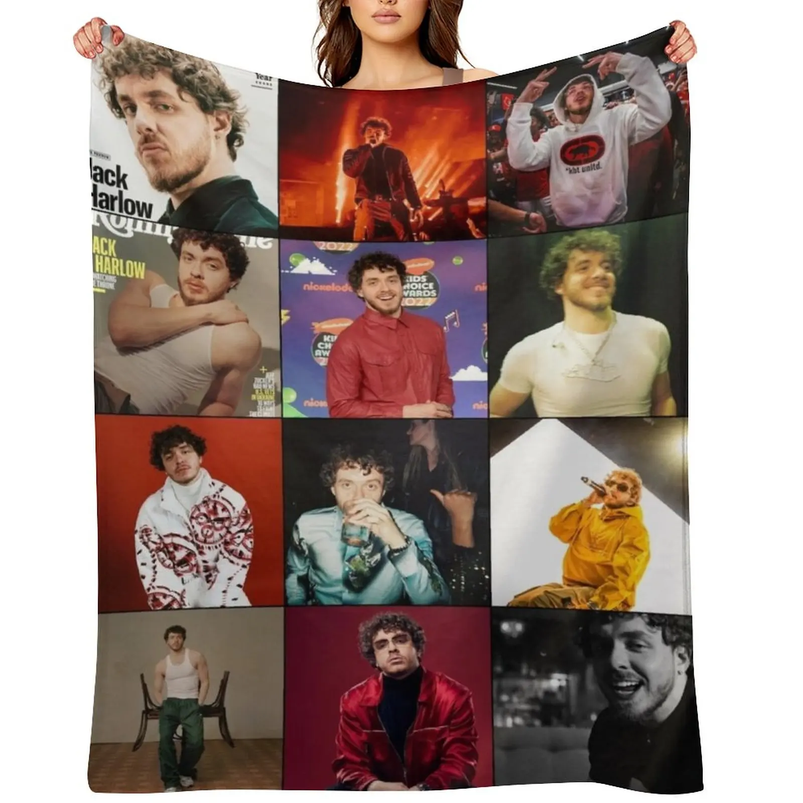 Jack Harlow Photo Collage Throw Blanket Soft Softest Polar for babies Blankets
Jack Harlow Photo Collage Throw Blanket Soft Softest Polar for babies Blankets
