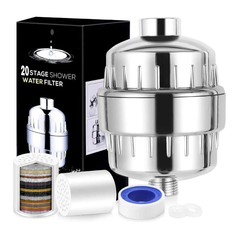 High Output Shower Water Filter Replacement Hard Water Filter Bathroom Water Softener for Removing Chlorine & Fluorides
High Output Shower Water Filter Replacement Hard Water Filter Bathroom Water Softener for Removing Chlorine & Fluorides