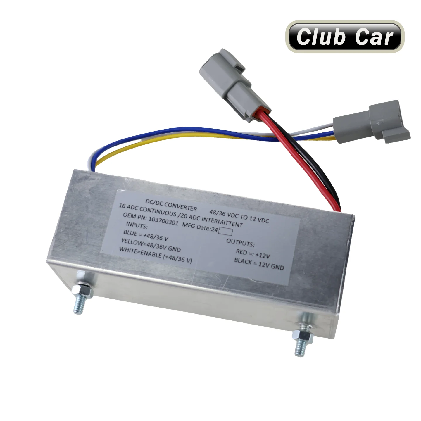 Club Car Golf Cart DS Precedent Tempo DC Voltage Transformer Voltage Conversion 103700301
Club Car Golf Cart DS Precedent Tempo DC Voltage Transformer Voltage Conversion 103700301