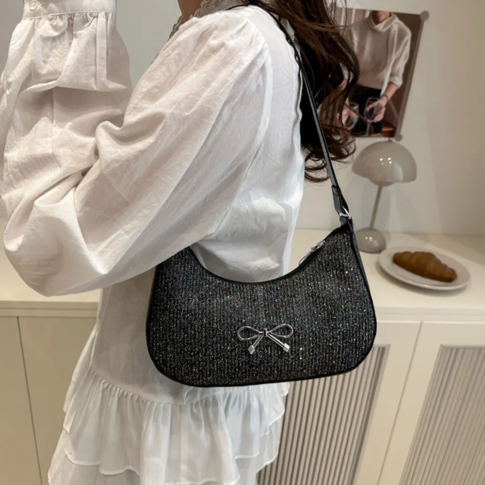 Fashion PU Leather Underarm Tote Bag Shiny Solid Color Bowknot Shoulder Bag Elegant Messenger Bag Women Handbag Lady
Fashion PU Leather Underarm Tote Bag Shiny Solid Color Bowknot Shoulder Bag Elegant Messenger Bag Women Handbag Lady