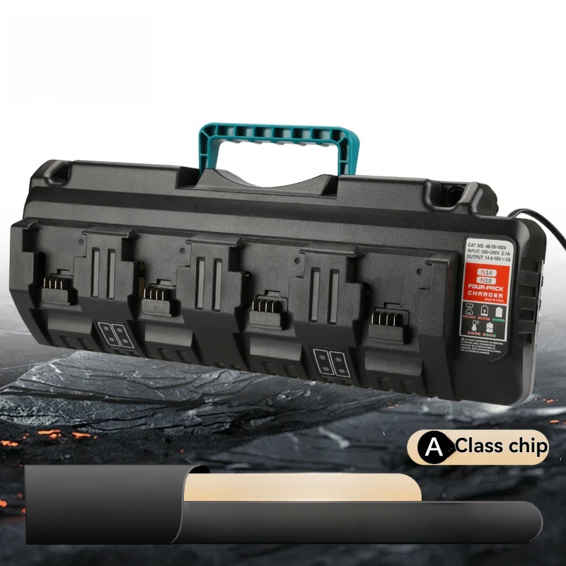 Milwaukee Compatible Charger, Four Slot Battery Charger, 3a Fast Charging, 14.4-18v Lithium Battery Charger
Milwaukee Compatible Charger, Four Slot Battery Charger, 3a Fast Charging, 14.4-18v Lithium Battery Charger