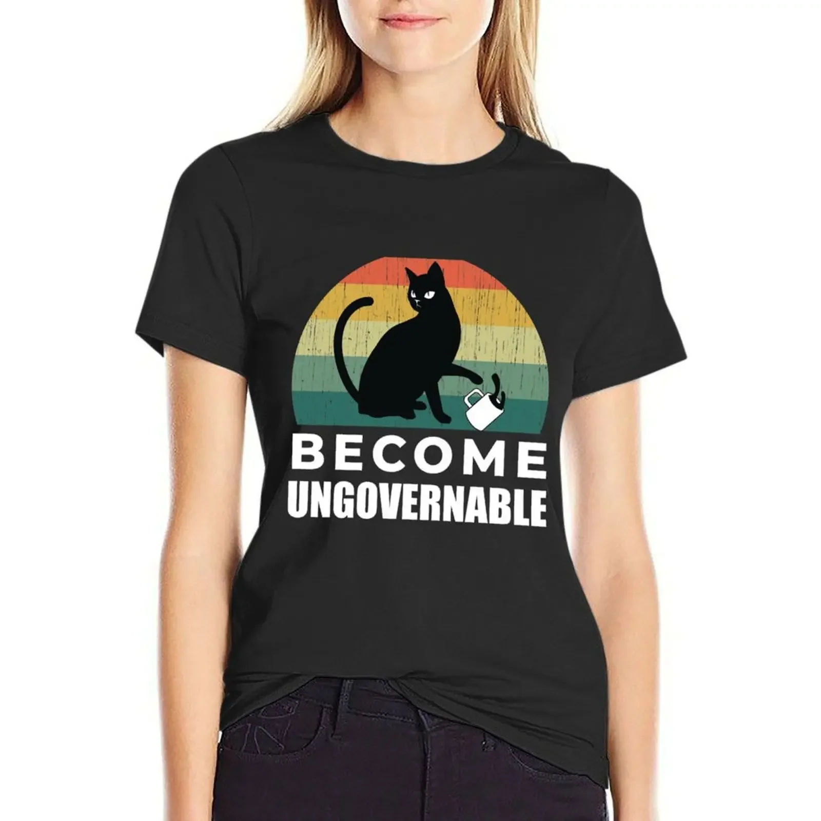 Become Ungovernable Cat Drink T-Shirt vintage anime clothes aesthetic clothes t shirt dress Women
Become Ungovernable Cat Drink T-Shirt vintage anime clothes aesthetic clothes t shirt dress Women