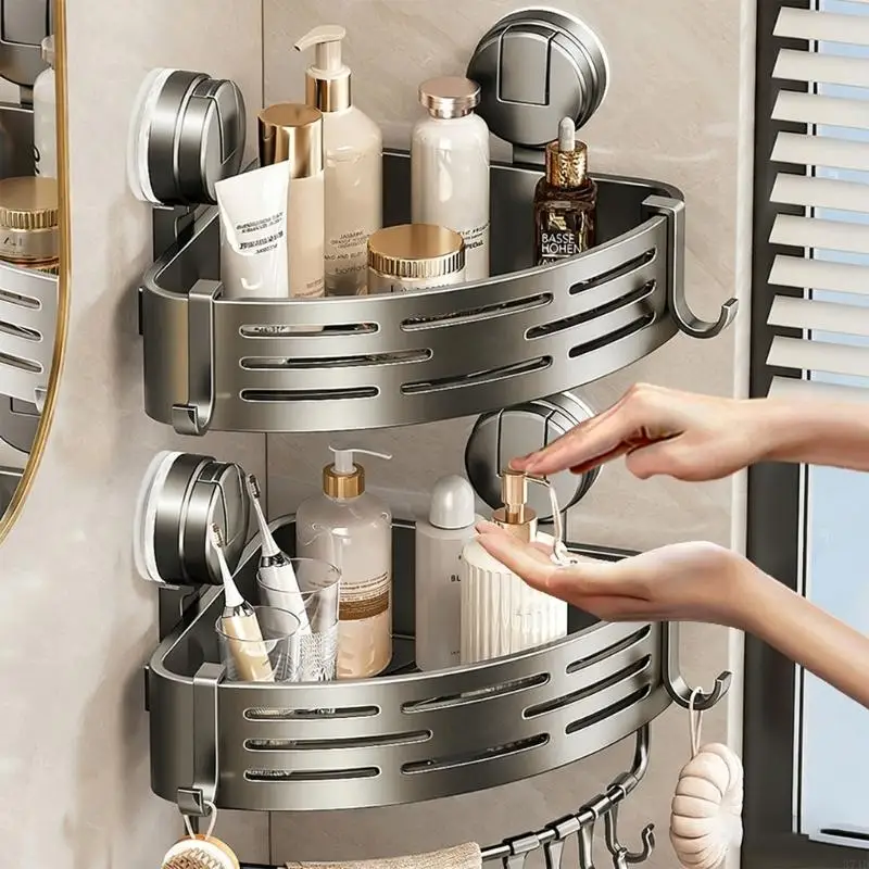 Strong Suction Corner Shelf Bathroom Waterproof Shower Organizers With Multiple Layers Storage Space 37JD
Strong Suction Corner Shelf Bathroom Waterproof Shower Organizers With Multiple Layers Storage Space 37JD