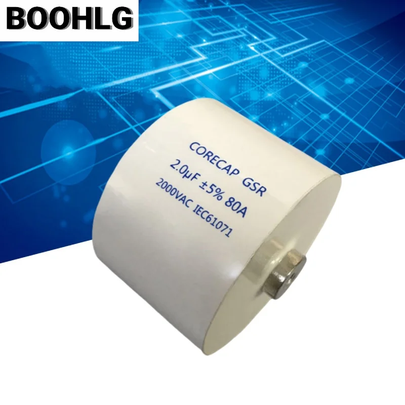 1PCS High current 2UF 2000VAC 80A High frequency high voltage resonant capacitor for high frequency machine
1PCS High current 2UF 2000VAC 80A High frequency high voltage resonant capacitor for high frequency machine