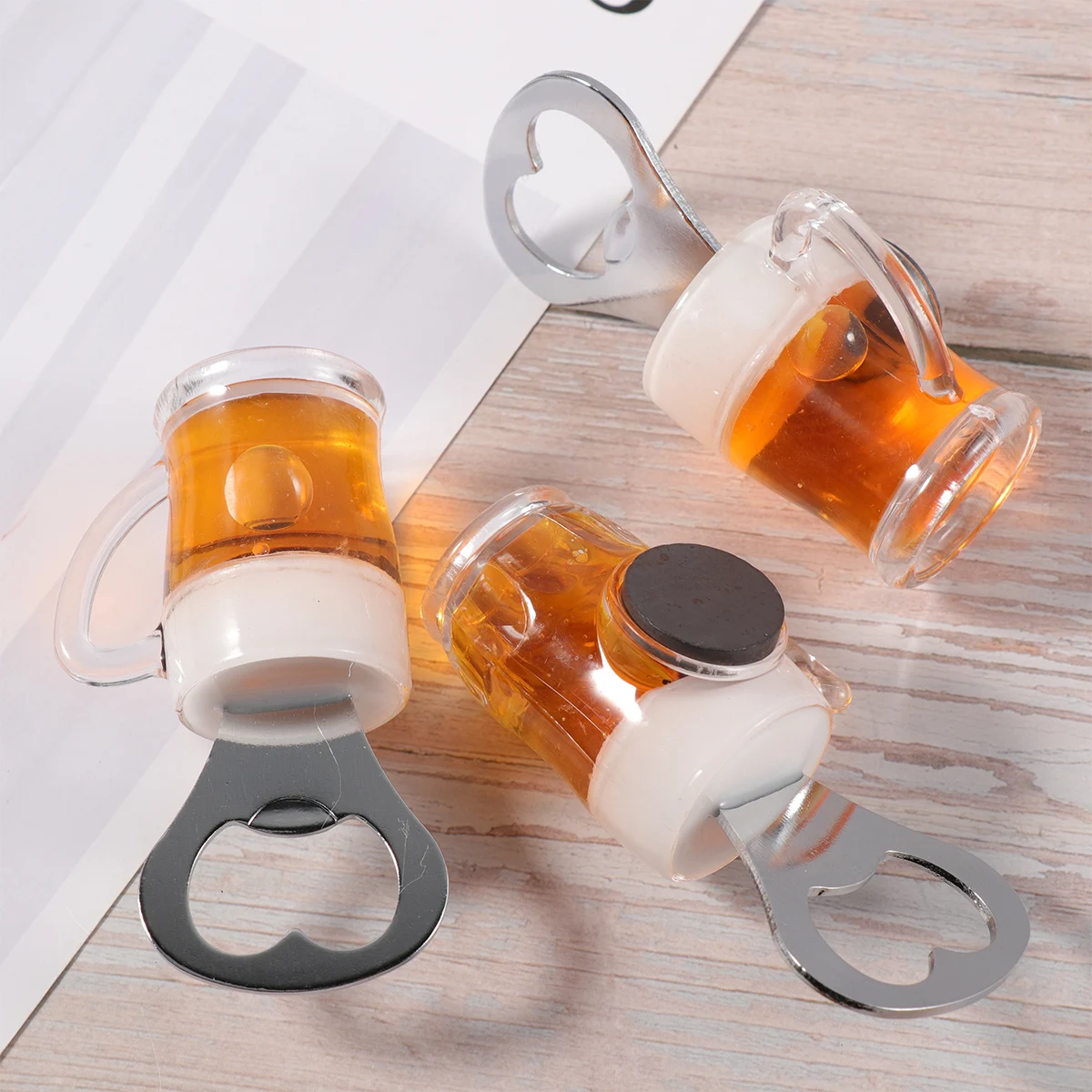 3 Pcs Beer Cup Shaped Bottle Opener Creative Metal Wine Beer Opener For Bar Party Gifts Suitable Wedding Birthday Graduation
3 Pcs Beer Cup Shaped Bottle Opener Creative Metal Wine Beer Opener For Bar Party Gifts Suitable Wedding Birthday Graduation