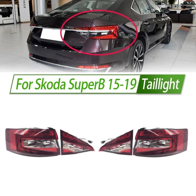 For Skoda SuperB 15-19 Car Taillight Assembly OEM Style Rear Lamp with Turn Signal Reverse Light Direct Fit Replacement
For Skoda SuperB 15-19 Car Taillight Assembly OEM Style Rear Lamp with Turn Signal Reverse Light Direct Fit Replacement