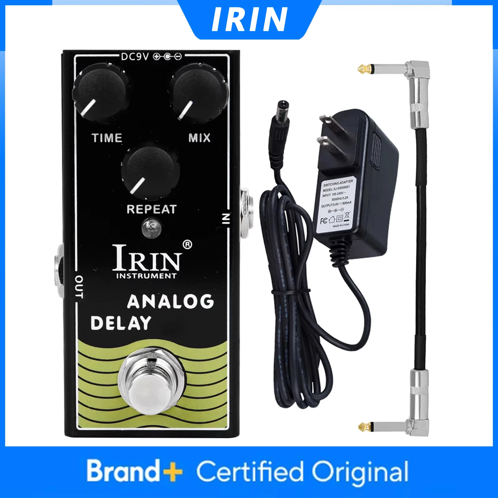 Гитарная педаль эффектов IRIN RF-10 Analog Delay с цифровой схемой, адаптером и функцией True Bypass, аксессуары для гитары
Гитарная педаль эффектов IRIN RF-10 Analog Delay с цифровой схемой, адаптером и функцией True Bypass, аксессуары для гитары