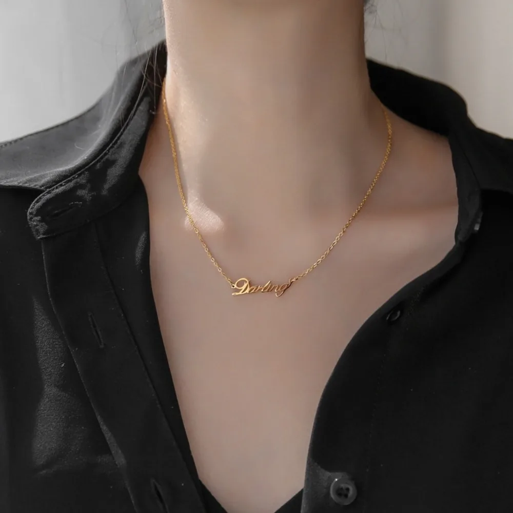 Custom Name Necklace for Women Personalized Fashion Stainless Steel Metal Simple Style Jewelry Couple Birthday Gift Dropshipping
Custom Name Necklace for Women Personalized Fashion Stainless Steel Metal Simple Style Jewelry Couple Birthday Gift Dropshipping