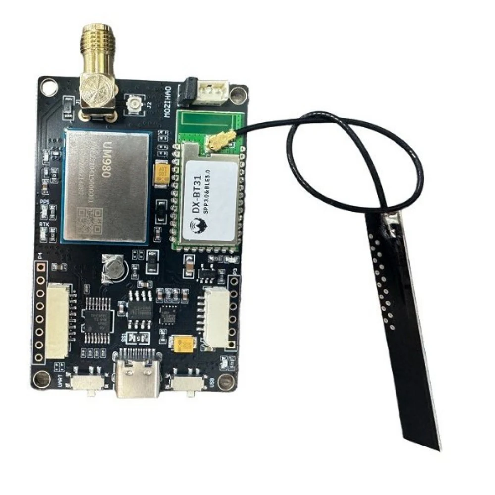 UM980 New RTK Centimeter GNSS Module Board with BT SPP+BLE Transparent TTL TypeC RS232 Interface NMEA0183 GPS BD Glonass Galileo
UM980 New RTK Centimeter GNSS Module Board with BT SPP+BLE Transparent TTL TypeC RS232 Interface NMEA0183 GPS BD Glonass Galileo