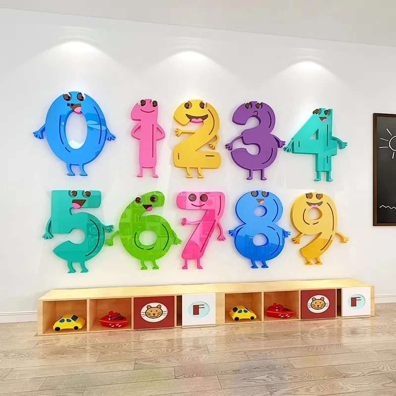 Kindergarten School Cartoon Number Shape Wall Sticker 3D Stereo Acrylic Child Wall Sticker Home Children Room Decor Wall Sticker
Kindergarten School Cartoon Number Shape Wall Sticker 3D Stereo Acrylic Child Wall Sticker Home Children Room Decor Wall Sticker
