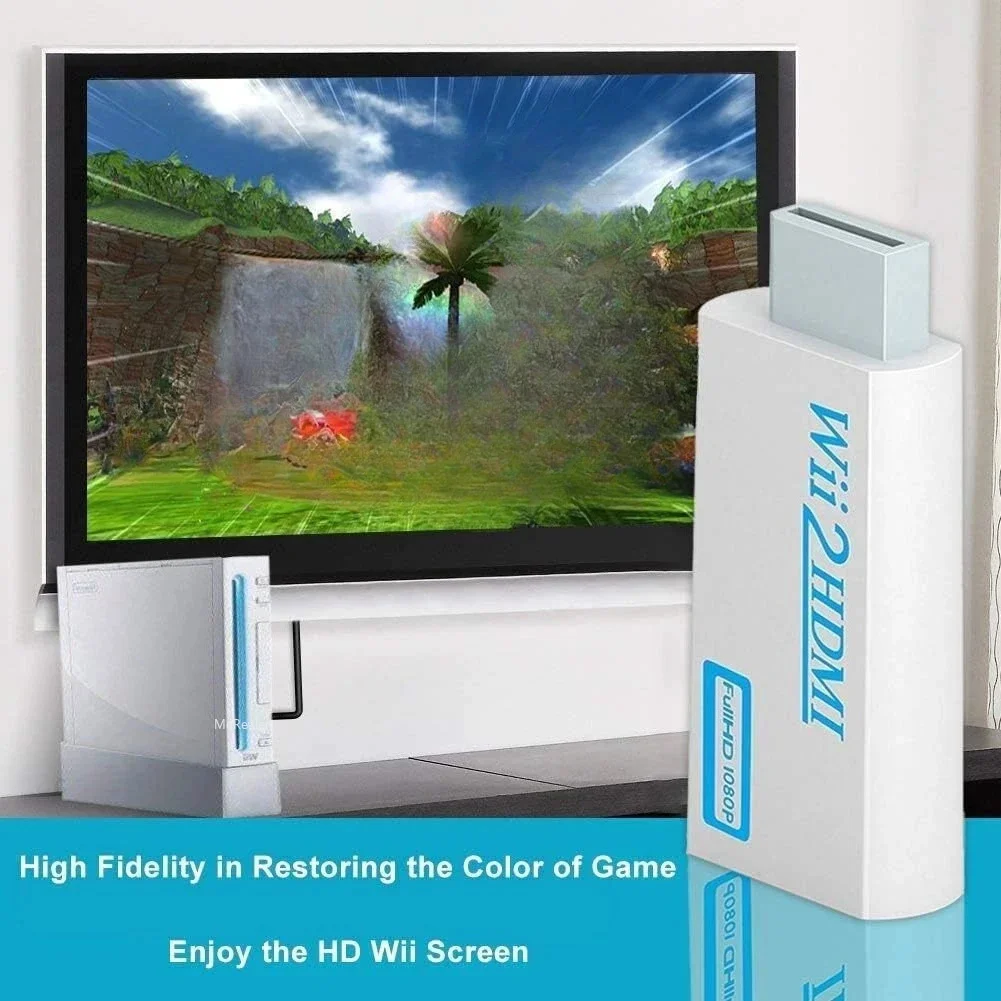 Full HD HDMI-Compatible Adapter for Wii Console Converter with 3.5mm Jack Audio Video Cable 720P for PC HDTV Monitor Display
Full HD HDMI-Compatible Adapter for Wii Console Converter with 3.5mm Jack Audio Video Cable 720P for PC HDTV Monitor Display