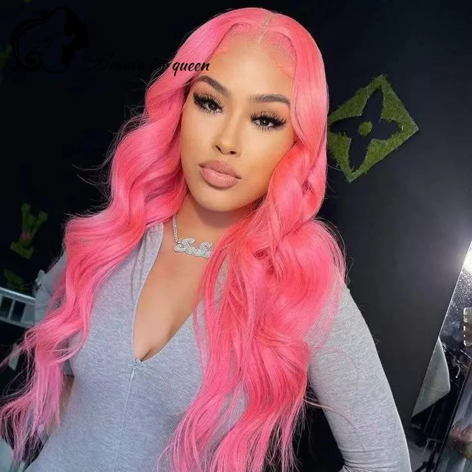 High Quality Pink Body Wave Transparent 13x4 HD Lace Frontal Wigs Colored Blue Brazilian Human Hair Wig For Women Wear And Go
High Quality Pink Body Wave Transparent 13x4 HD Lace Frontal Wigs Colored Blue Brazilian Human Hair Wig For Women Wear And Go