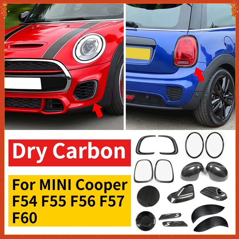 For Mini Cooper S JCW F54 F55 F56 F57 F60 Dry Carbon Fiber Front Grille Rear Taillight Frame Rearview Mirror Antenna Accessories
For Mini Cooper S JCW F54 F55 F56 F57 F60 Dry Carbon Fiber Front Grille Rear Taillight Frame Rearview Mirror Antenna Accessories