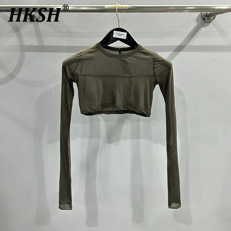 HKSH Summer New Women's Chic High Street Punk Dark Style Cotton Solid Color Long Sleeved O-Neck Pullover Ultra Short Tops HK5437
HKSH Summer New Women's Chic High Street Punk Dark Style Cotton Solid Color Long Sleeved O-Neck Pullover Ultra Short Tops HK5437