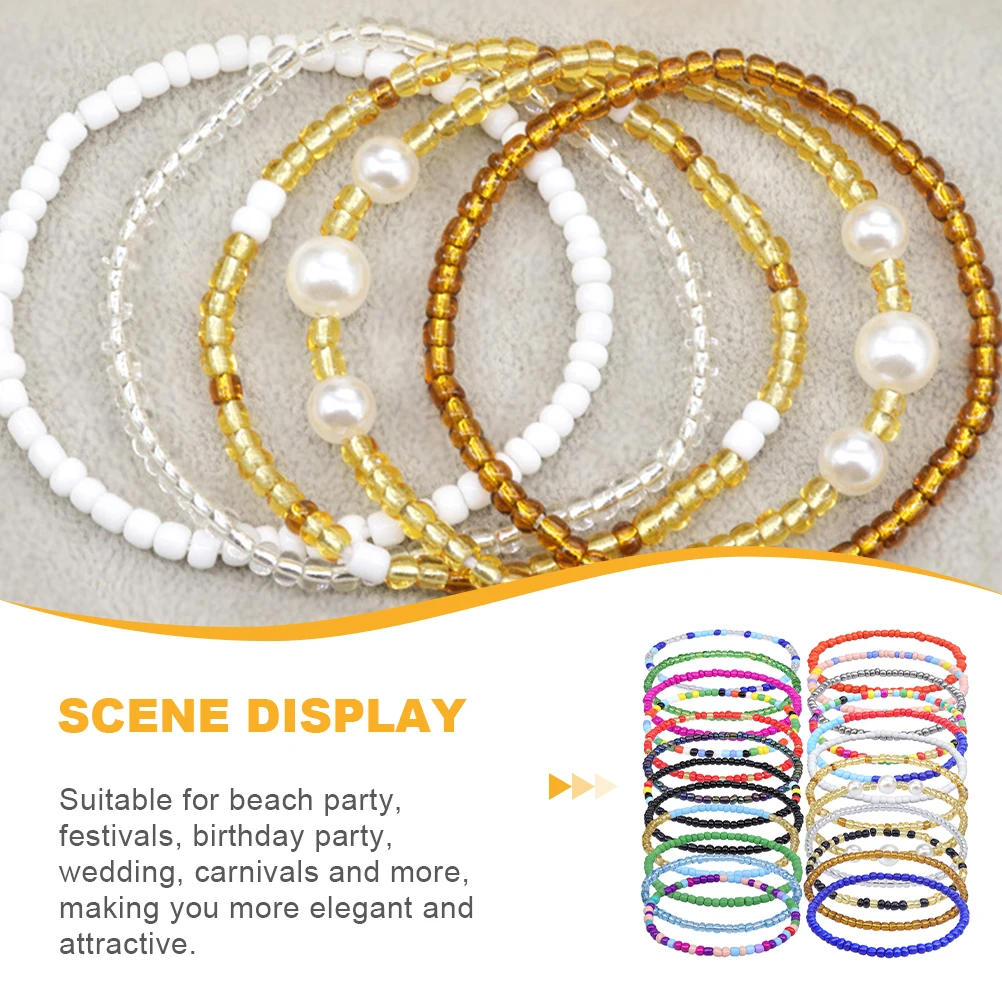 24pcs Boho Anklet Beaded Ankle Chain Women Foot Jewelry Beach Party Summer Fashion Glass Anklets Elegant Bracelets
24pcs Boho Anklet Beaded Ankle Chain Women Foot Jewelry Beach Party Summer Fashion Glass Anklets Elegant Bracelets