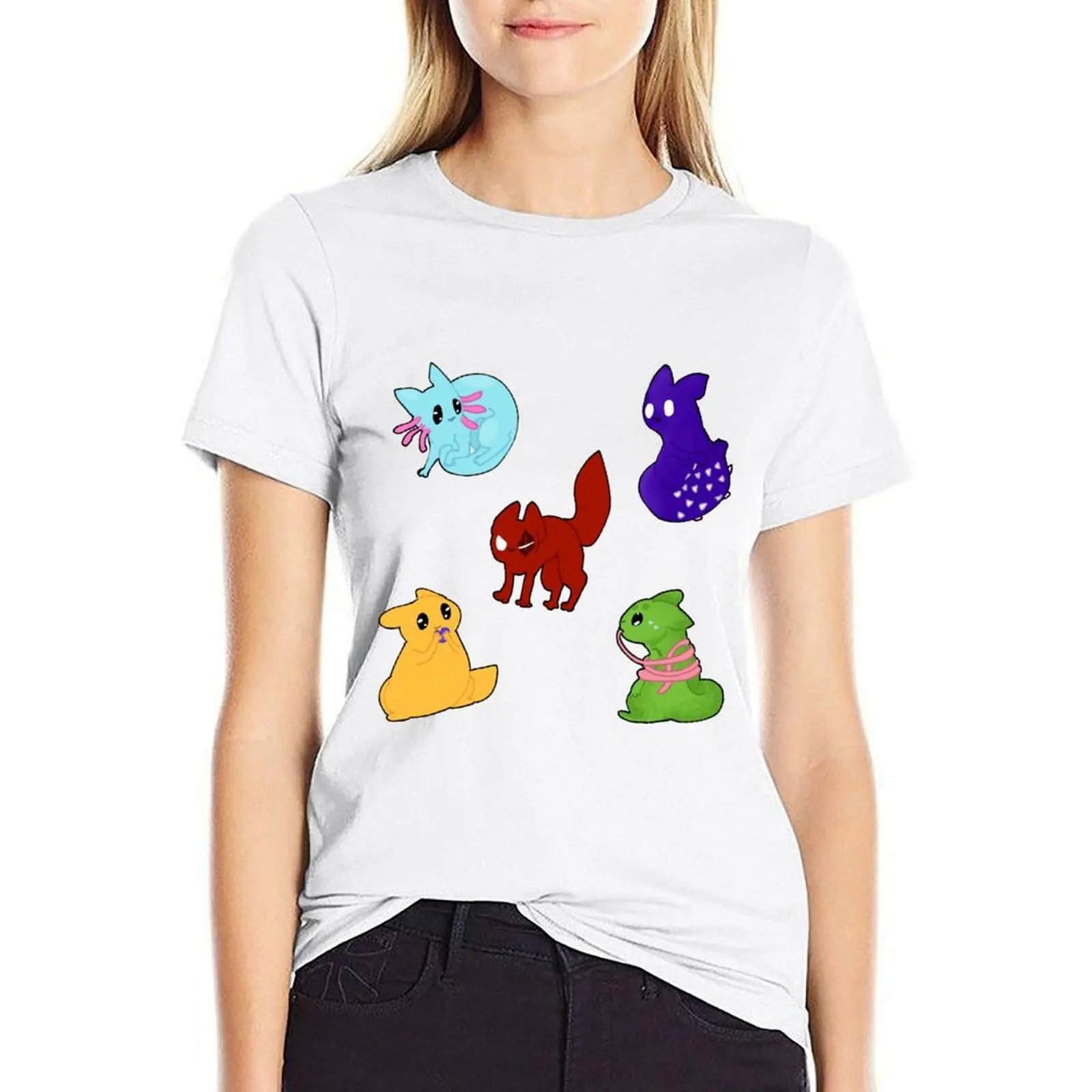 Rain World Downpour slugcats T-shirt Aesthetic clothing cute tops female black t-shirts for Women
Rain World Downpour slugcats T-shirt Aesthetic clothing cute tops female black t-shirts for Women