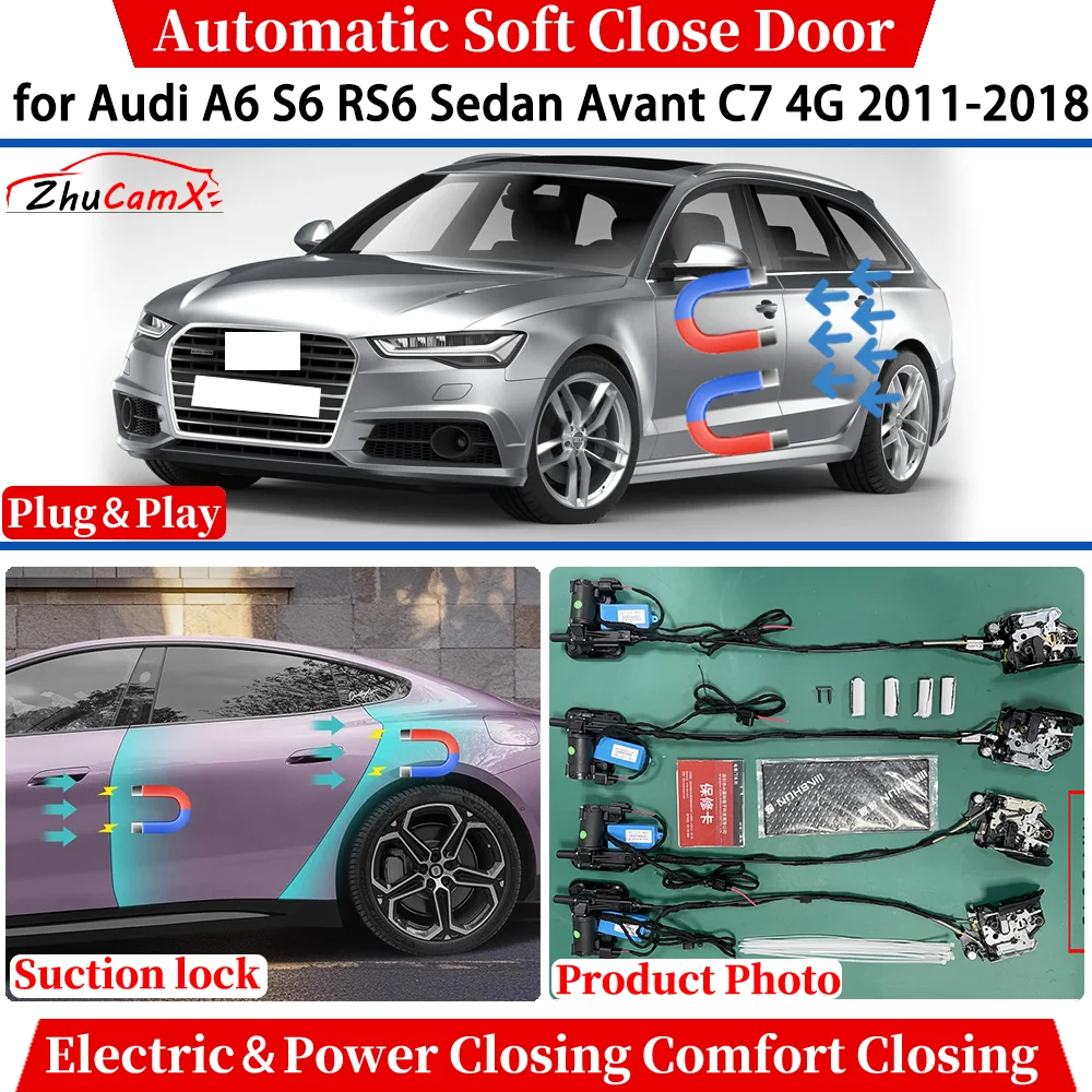 ZhuCamX for Audi A6 S6 RS6 Sedan Avant C7 4G 2011-2018 Automatic Soft Close Door Electric Power Comfort Closing Suction lock
ZhuCamX for Audi A6 S6 RS6 Sedan Avant C7 4G 2011-2018 Automatic Soft Close Door Electric Power Comfort Closing Suction lock