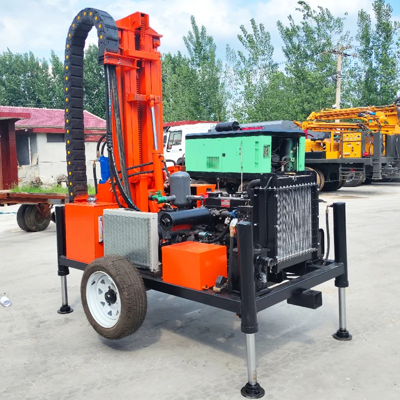 Customized 200m Deep Well Drilling Rig Wheel-Mounted Diesel Powered Hydraulic System Deep Water Well Drilling Rig Machine
Customized 200m Deep Well Drilling Rig Wheel-Mounted Diesel Powered Hydraulic System Deep Water Well Drilling Rig Machine