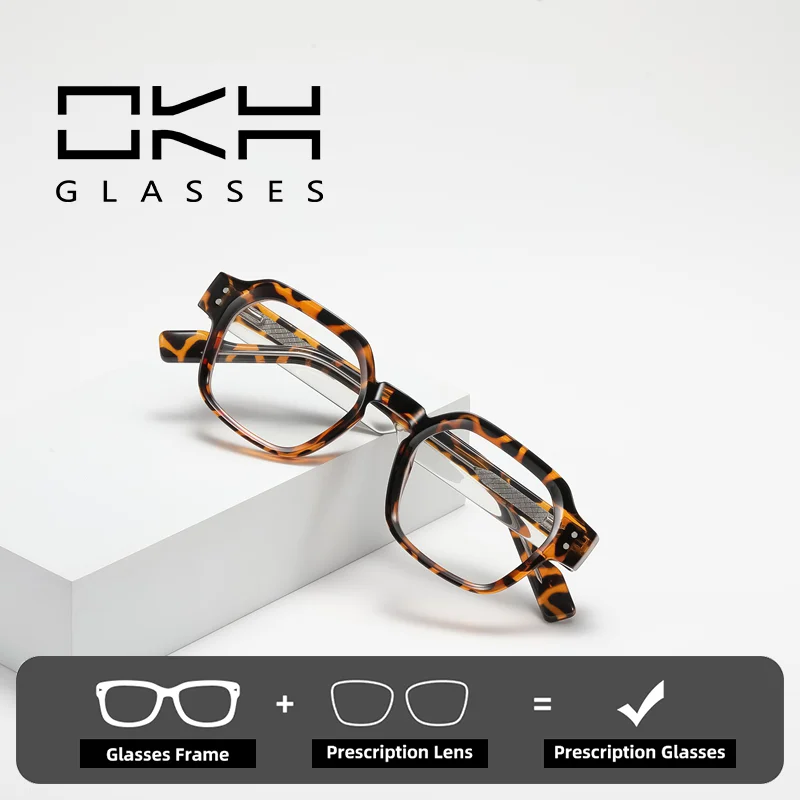 OKH Trendy Square Men's Anti-blue Glasses Myopia Glasses Women's Prescription Eyeglasses Reading
OKH Trendy Square Men's Anti-blue Glasses Myopia Glasses Women's Prescription Eyeglasses Reading