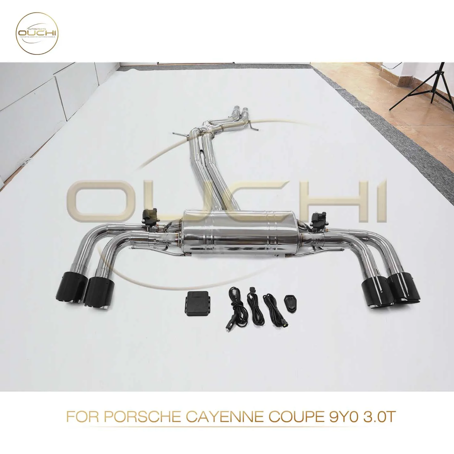 Performance Catback for Porsche cayenne coupe 9Y0 3.0T OUCHI Exhaust System Stainless Steel Muffler With Valve tips
Performance Catback for Porsche cayenne coupe 9Y0 3.0T OUCHI Exhaust System Stainless Steel Muffler With Valve tips