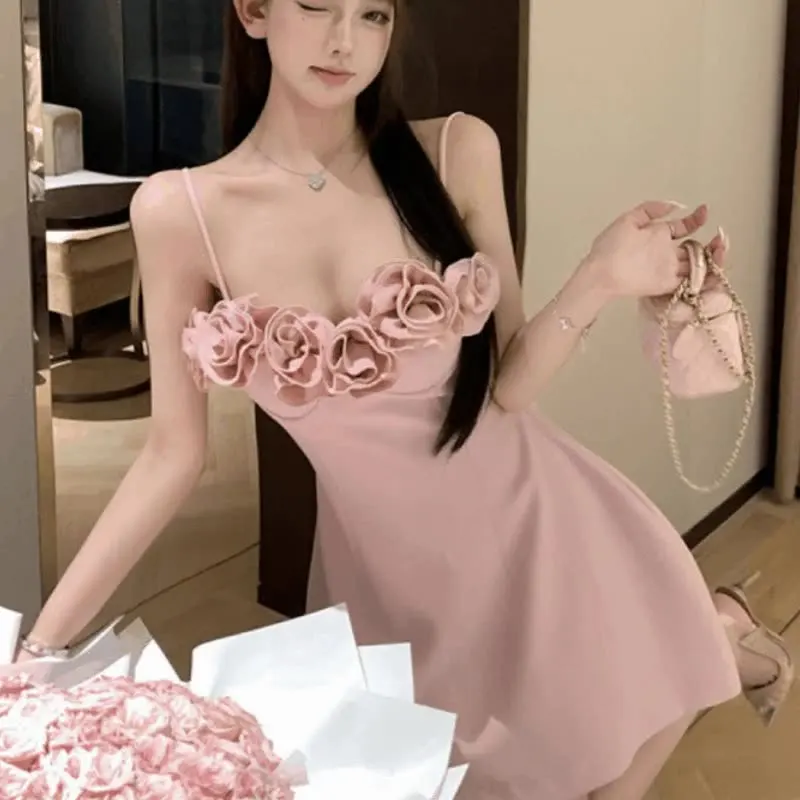 Clothland Women Sexy Flower Strap Dress Spaghetti Straps Sleeveless Backless A Line Chic Female Mini Dresses QE161
Clothland Women Sexy Flower Strap Dress Spaghetti Straps Sleeveless Backless A Line Chic Female Mini Dresses QE161