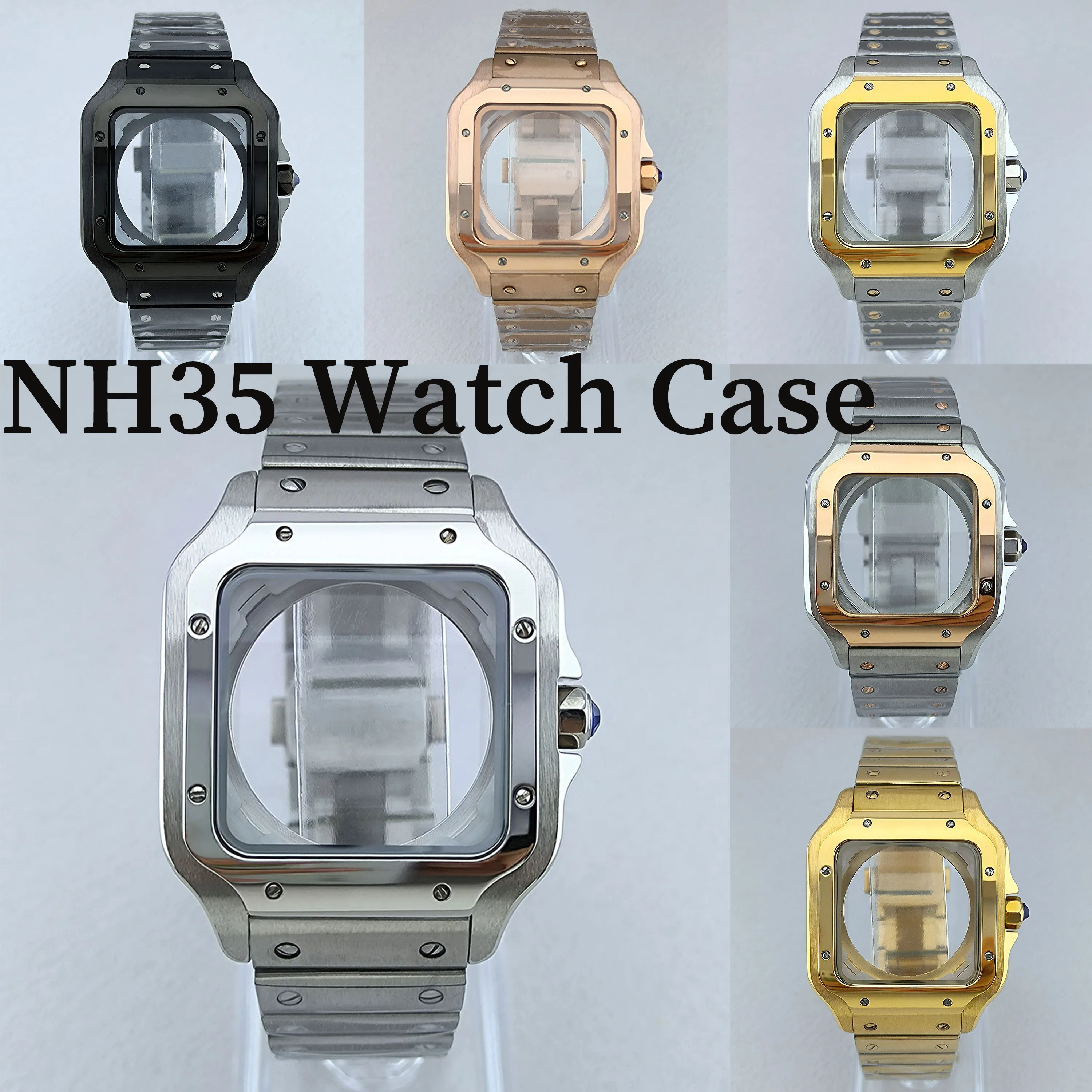 NH35 square watch case 38mm case Roman dial automatic mechanical watch men's watch stainless steel case fit NH35 accessries case
NH35 square watch case 38mm case Roman dial automatic mechanical watch men's watch stainless steel case fit NH35 accessries case