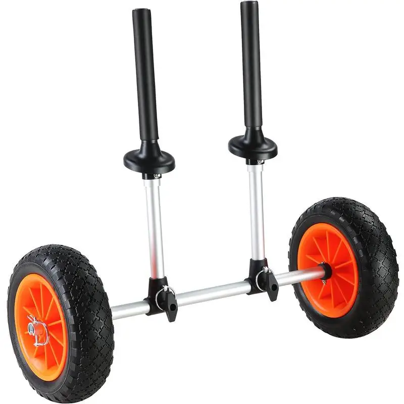Heavy Duty Kayak Cart, 280lbs Load Capacity, Detachable Canoe Trolley Cart with 10'' Solid Tires, Adjustable Width & Top Foam Protection, for Kayaks with Drain Holes of 2.54 cm and Above
Heavy Duty Kayak Cart, 280lbs Load Capacity, Detachable Canoe Trolley Cart with 10'' Solid Tires, Adjustable Width & Top Foam Protection, for Kayaks with Drain Holes of 2.54 cm and Above