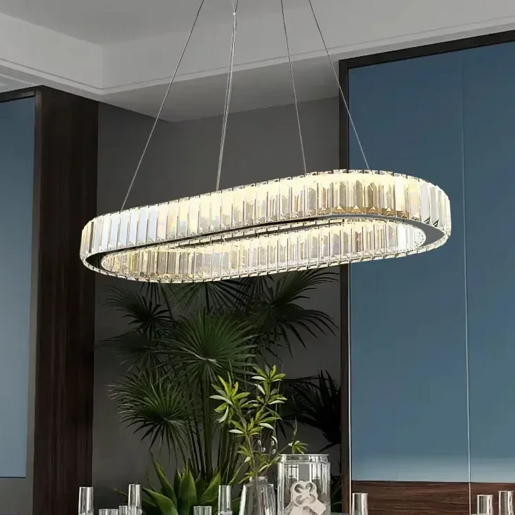 Led Luxury Pendant Lamp Oval Crystal Suspended Ceiling Lights for Living Room Bedroom Dining Room Room Decor Chandelier Lustre
Led Luxury Pendant Lamp Oval Crystal Suspended Ceiling Lights for Living Room Bedroom Dining Room Room Decor Chandelier Lustre