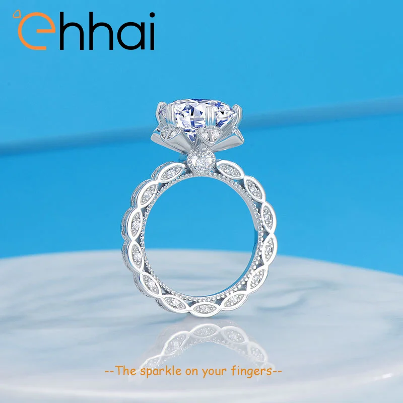 Ehhai GRA Certified Sparkling 5CT Flower Moissanite Diamond Ring for Women S925 Sterling Silver Wedding Party Fine Jewelry Gifts
Ehhai GRA Certified Sparkling 5CT Flower Moissanite Diamond Ring for Women S925 Sterling Silver Wedding Party Fine Jewelry Gifts