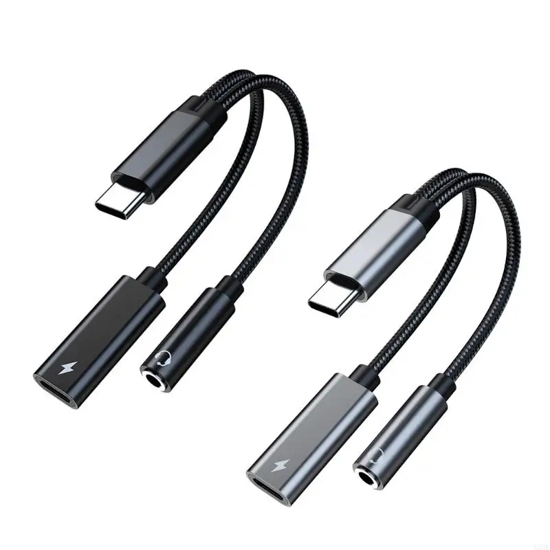 2025 New 2 in 1 Type C to 3.5mm Sound & Charging Cord Headphone Adapter for Phone 15/16
2025 New 2 in 1 Type C to 3.5mm Sound & Charging Cord Headphone Adapter for Phone 15/16