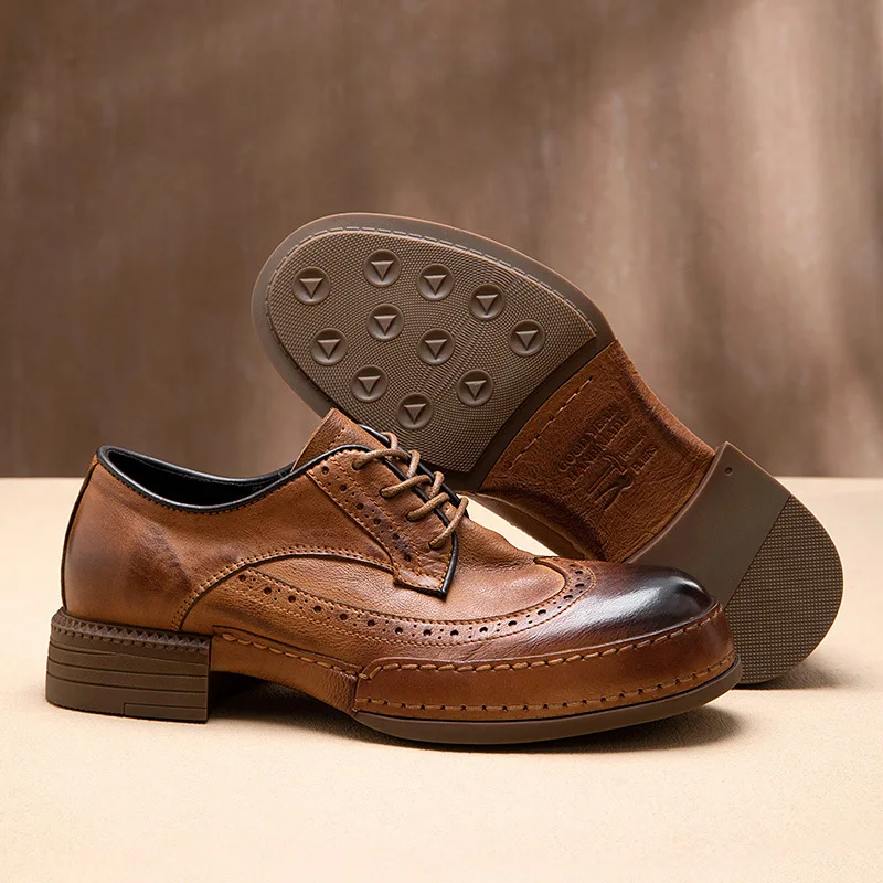 All Match Cowhide Genuine Leather Mens Business Shoes Spring Autumn Summer British Retro Men Casual Shoes Fashion Luxury Shoes
All Match Cowhide Genuine Leather Mens Business Shoes Spring Autumn Summer British Retro Men Casual Shoes Fashion Luxury Shoes
