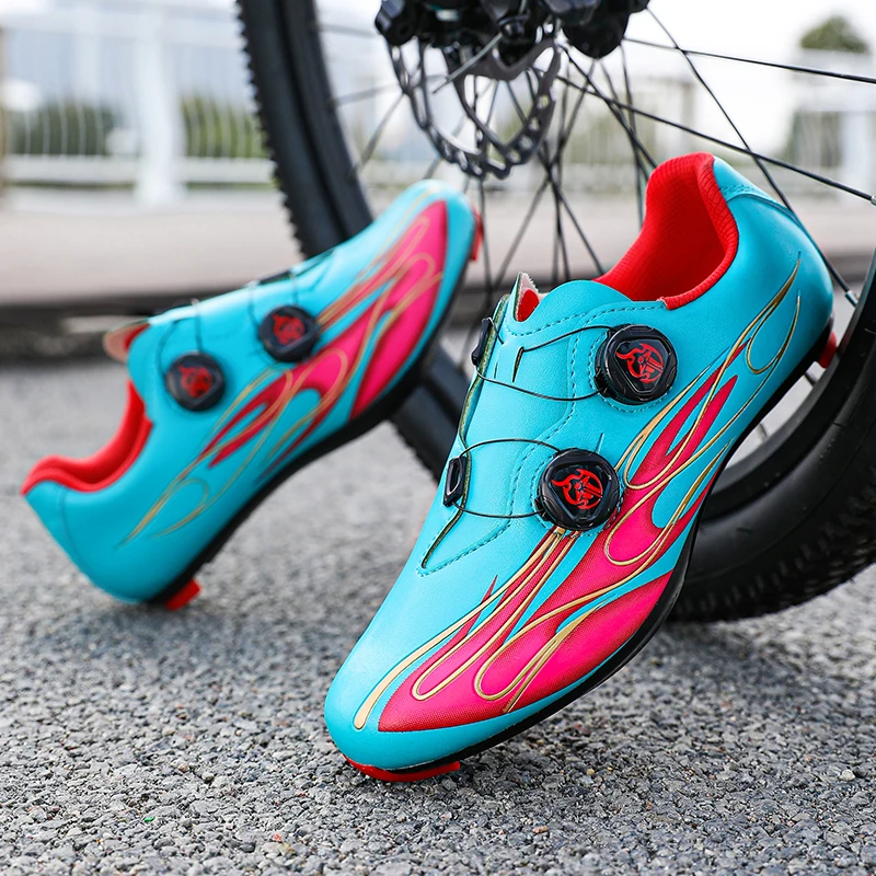 Spirit Fire Sword Blue and Red Color-Block Cycling Shoes with Locking Double Rotating Buckle, Non-Slip Lightweight Outdoor Climbing Bicycle Shoes
Spirit Fire Sword Blue and Red Color-Block Cycling Shoes with Locking Double Rotating Buckle, Non-Slip Lightweight Outdoor Climbing Bicycle Shoes