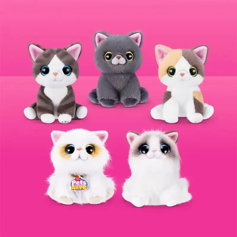 Zuru Pets Alive Smitten Kittens Series 2 Cartoon Plush Cat Blind Box Toy With Sound Light Effects Stuffed Animal Mystery Box
Zuru Pets Alive Smitten Kittens Series 2 Cartoon Plush Cat Blind Box Toy With Sound Light Effects Stuffed Animal Mystery Box