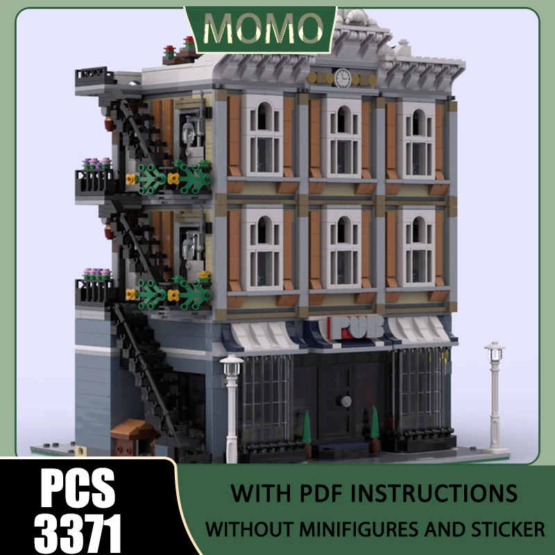 City Street View Model Moc Building Blocks City Square Bar Model Technology Brick Assembly Construction Toys Holidays Gift
City Street View Model Moc Building Blocks City Square Bar Model Technology Brick Assembly Construction Toys Holidays Gift