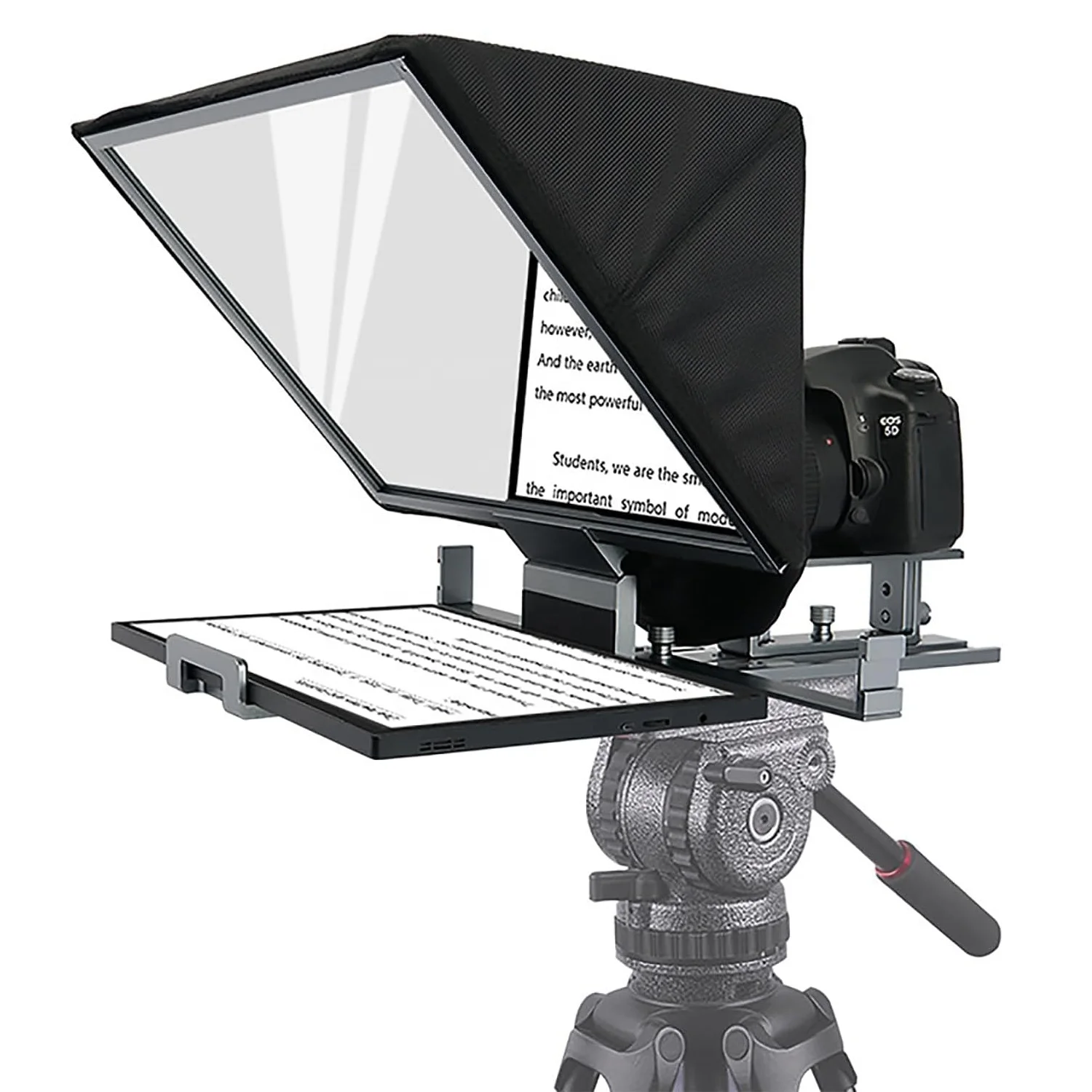 T16 Teleprompter 16" Portable Mini Prompter With Remote Control APP And Optical Glass Adjustable Lens Height Removable Hood
T16 Teleprompter 16" Portable Mini Prompter With Remote Control APP And Optical Glass Adjustable Lens Height Removable Hood