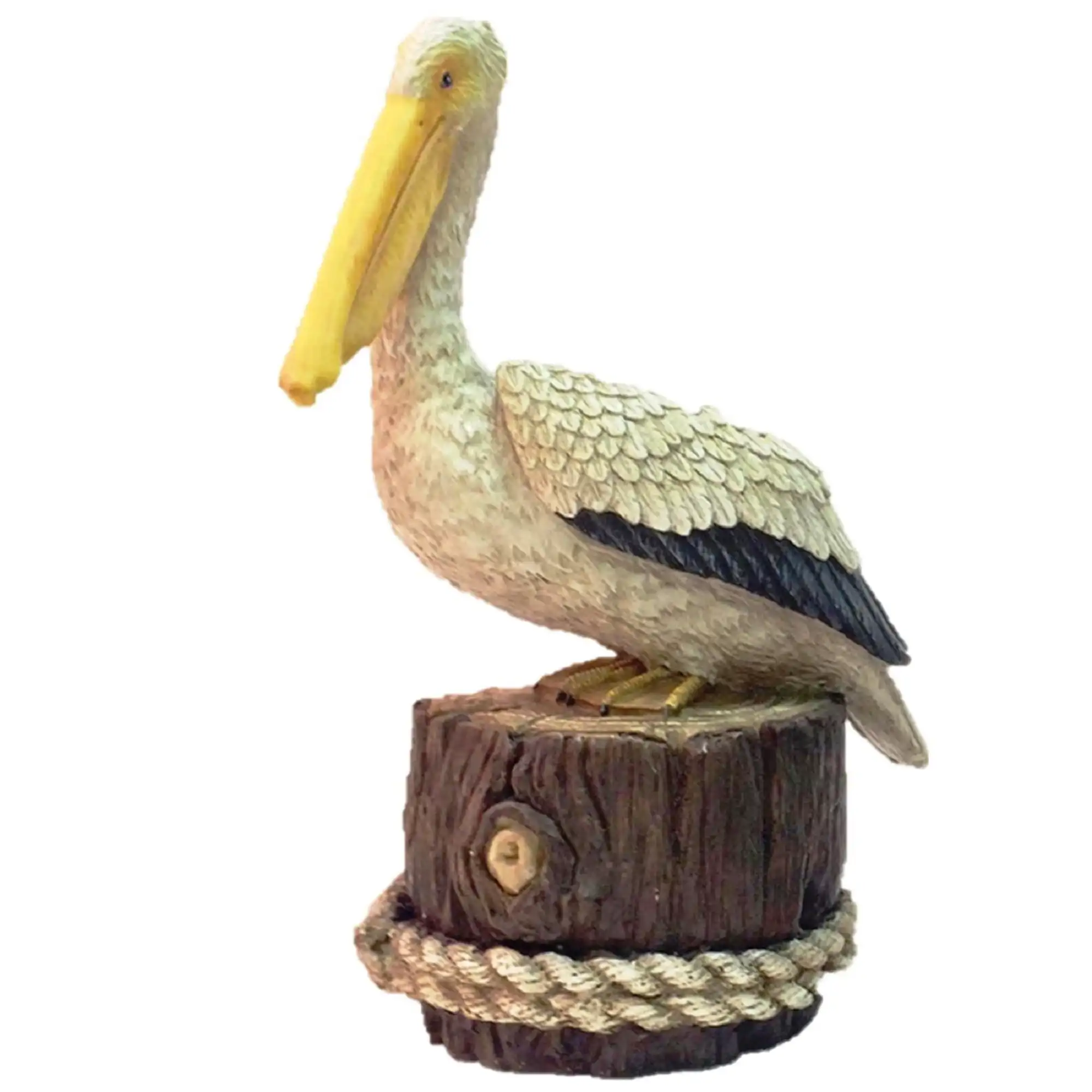 11,5 дюйма Летняя Пляжная статуя Pelican, сидящая на столбе с морской веревкой, садовая статуя, скульптуры для наружного декора
11,5 дюйма Летняя Пляжная статуя Pelican, сидящая на столбе с морской веревкой, садовая статуя, скульптуры для наружного декора