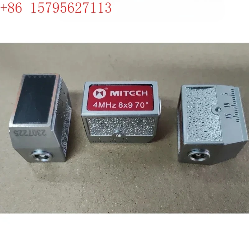 Mitech 4MHz 8x9mm 45 60 70 Degree Angle Beam Probe Transducer Apply for Mitech Ultrasonic Flaw Detector
Mitech 4MHz 8x9mm 45 60 70 Degree Angle Beam Probe Transducer Apply for Mitech Ultrasonic Flaw Detector