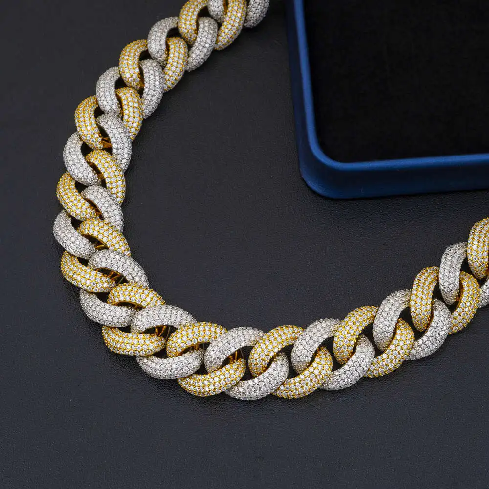 Hip Hop Gold Jewelry Gold Plated Custom Iced Out Moissanite Diamond Cuban Chain Necklace
Hip Hop Gold Jewelry Gold Plated Custom Iced Out Moissanite Diamond Cuban Chain Necklace
