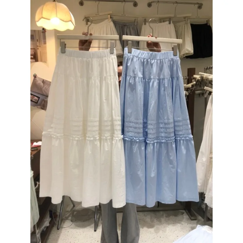 Loose pleated lace skirt, white cotton Japanese style large skirt, A-line fluffy skirt, long skirt
Loose pleated lace skirt, white cotton Japanese style large skirt, A-line fluffy skirt, long skirt