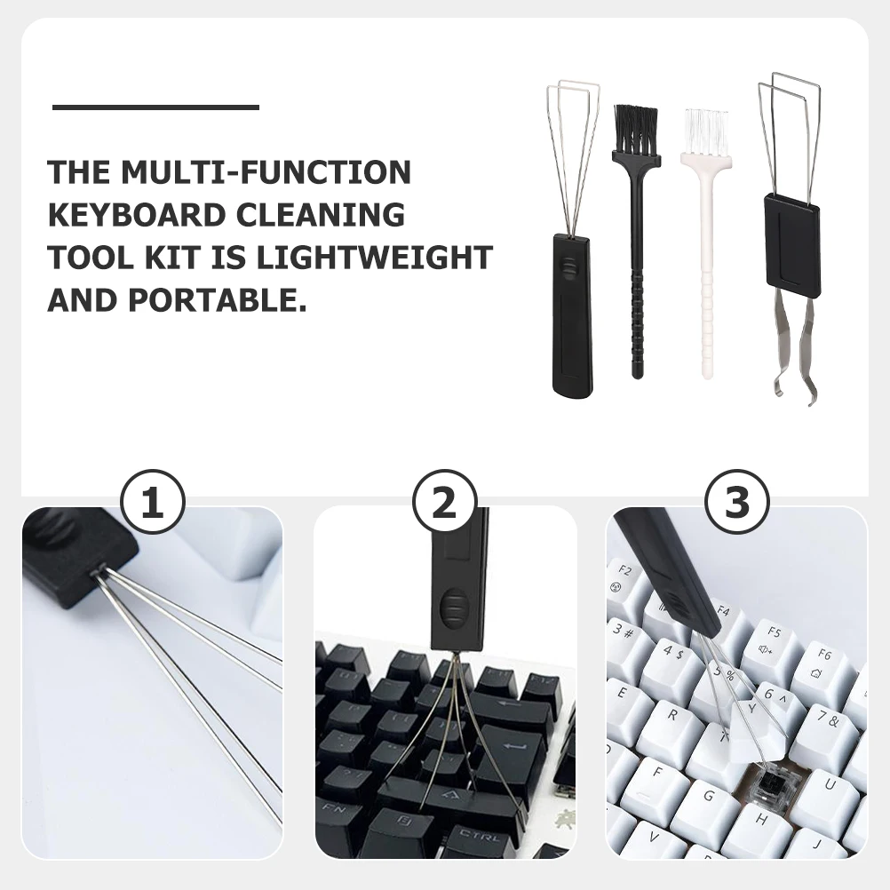 Keyboard Cleaning Tool Kit 2in1 Keycap Puller Black White Brushes for PC Laptop Dust Removal Monitor Office Accessories
Keyboard Cleaning Tool Kit 2in1 Keycap Puller Black White Brushes for PC Laptop Dust Removal Monitor Office Accessories