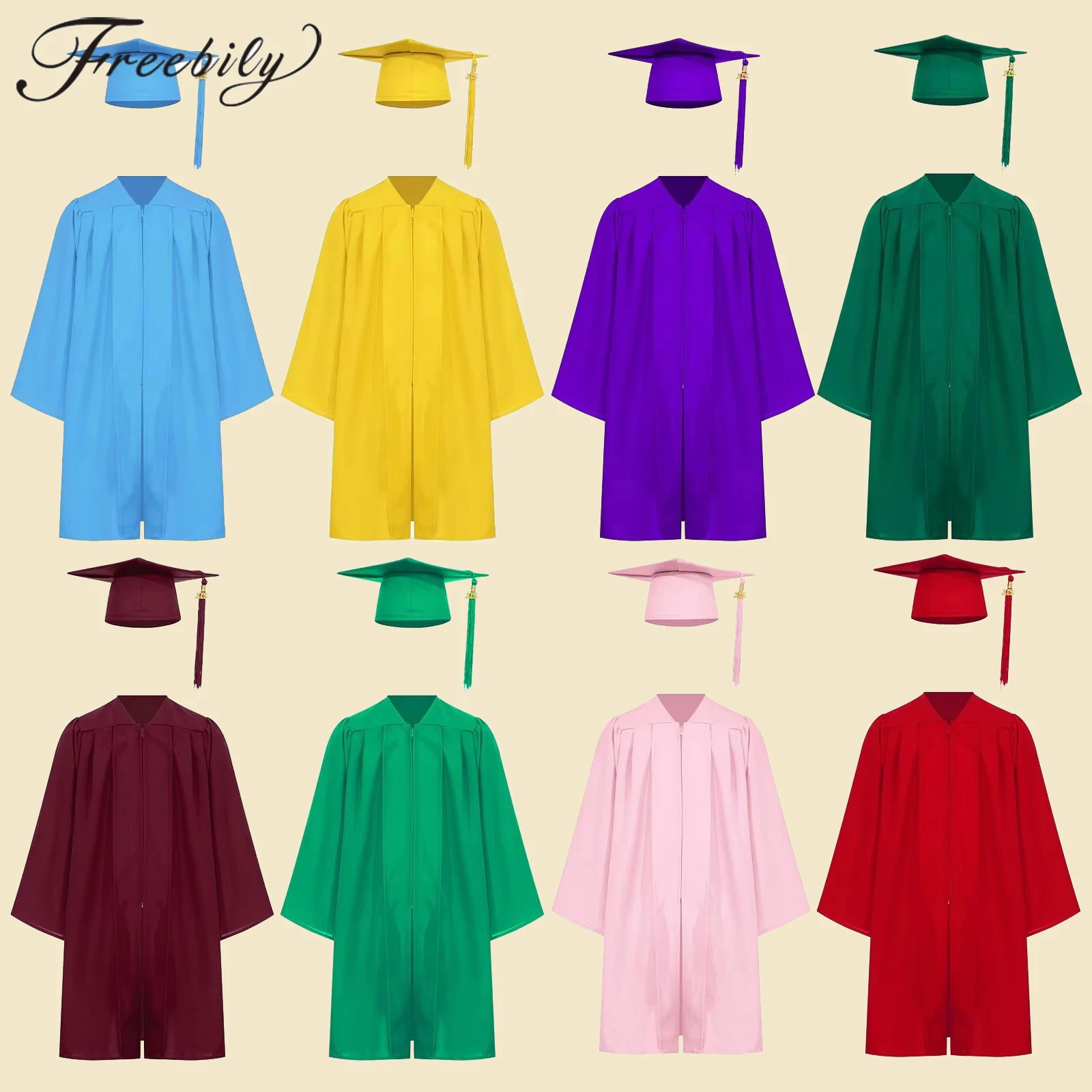 Boys Girls College Bachelor Gown Primary Middle School Kindergarten Uniform Students Robe + Tassel Cap 2025 Graduation Costum
Boys Girls College Bachelor Gown Primary Middle School Kindergarten Uniform Students Robe + Tassel Cap 2025 Graduation Costum