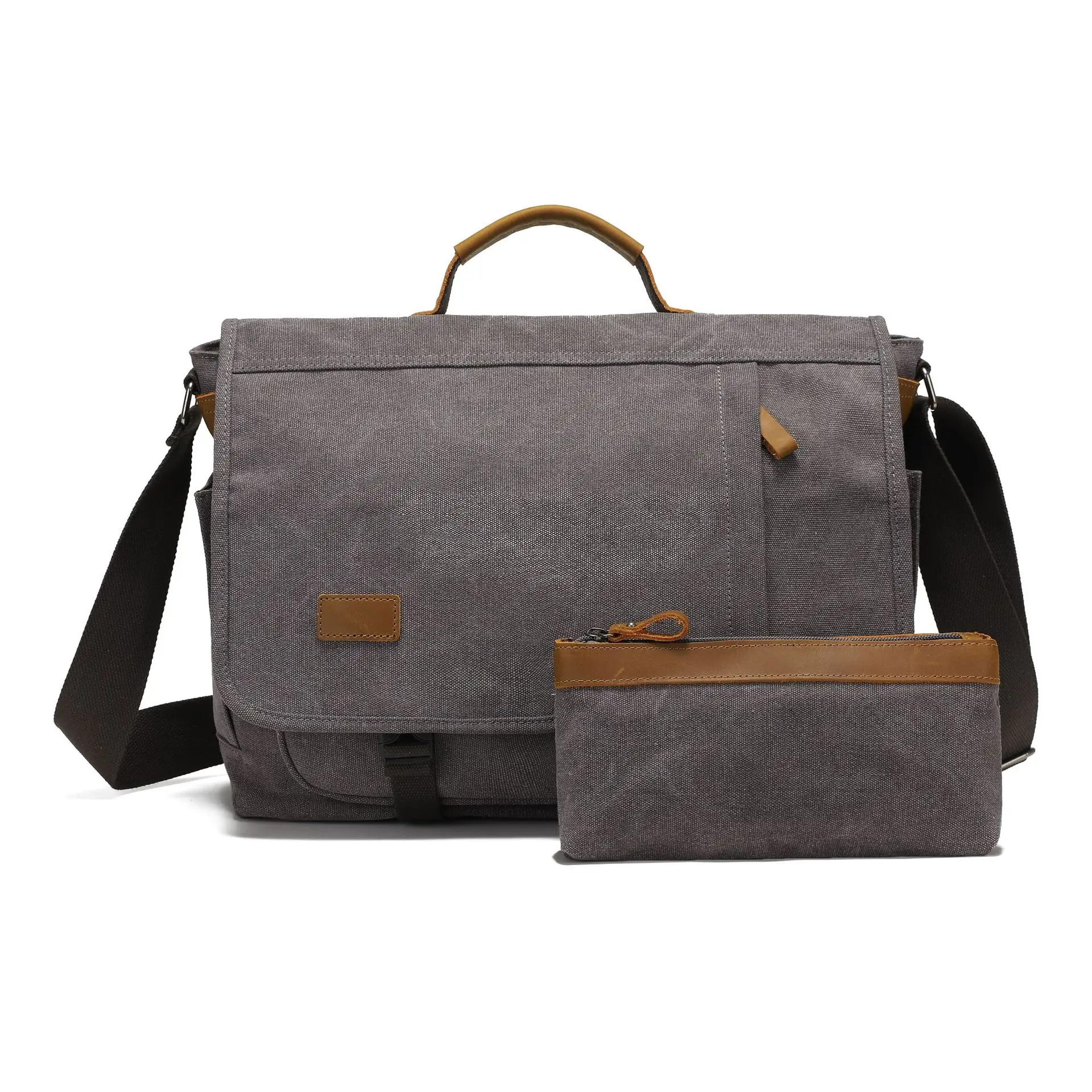 Waterproof Oil Wax Canvas Slant Crossbody Bag with Top Layer Cowhide Single Shoulder Business Travel Bag for Men
Waterproof Oil Wax Canvas Slant Crossbody Bag with Top Layer Cowhide Single Shoulder Business Travel Bag for Men