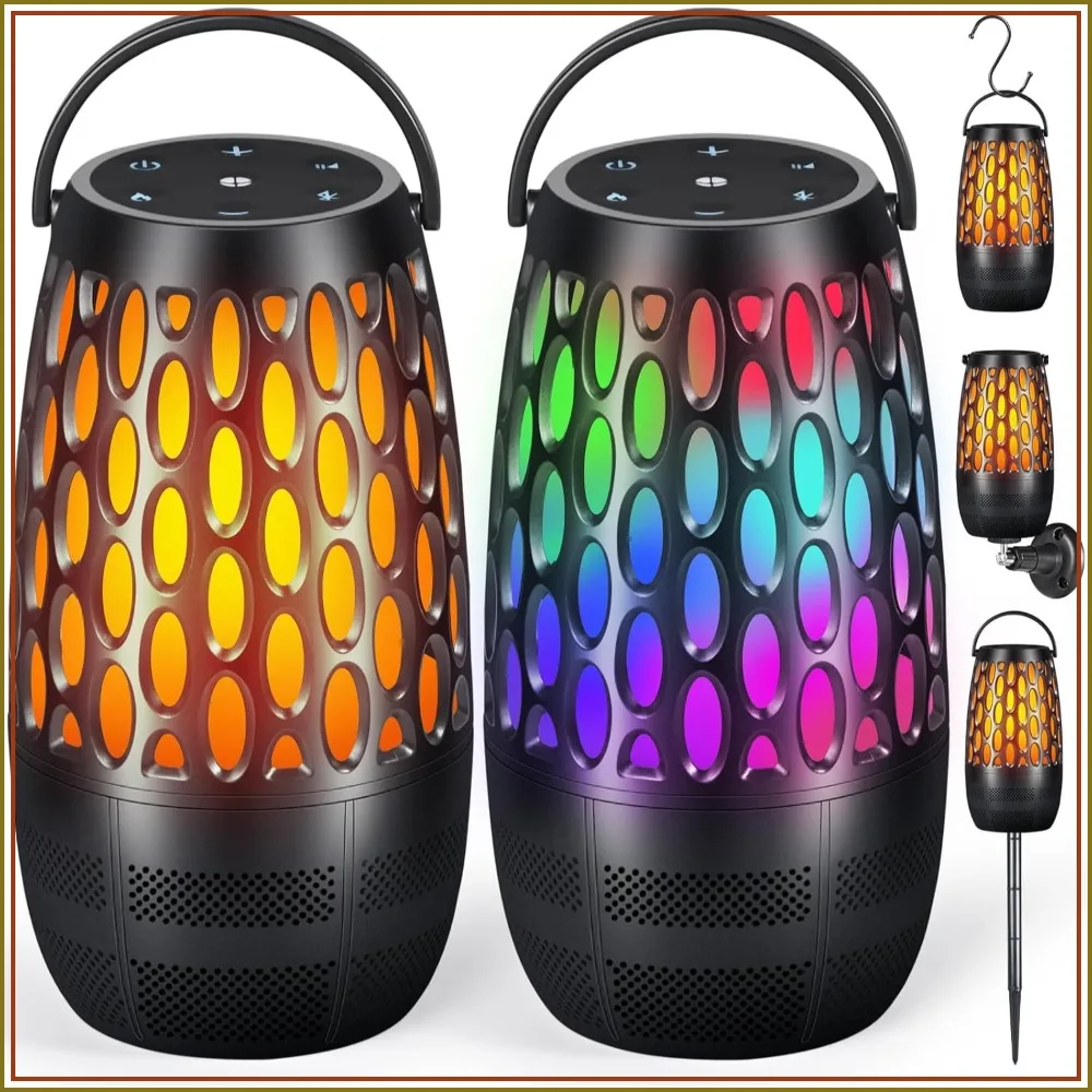 Outdoor Speakers with Flame & RGB Lights, 10W HD Stereo, Bluetooth 5.3, Multi-Sync 100+, IPX6 Waterproof, for Patio, Pool, Party (2Pack)
Outdoor Speakers with Flame & RGB Lights, 10W HD Stereo, Bluetooth 5.3, Multi-Sync 100+, IPX6 Waterproof, for Patio, Pool, Party (2Pack)