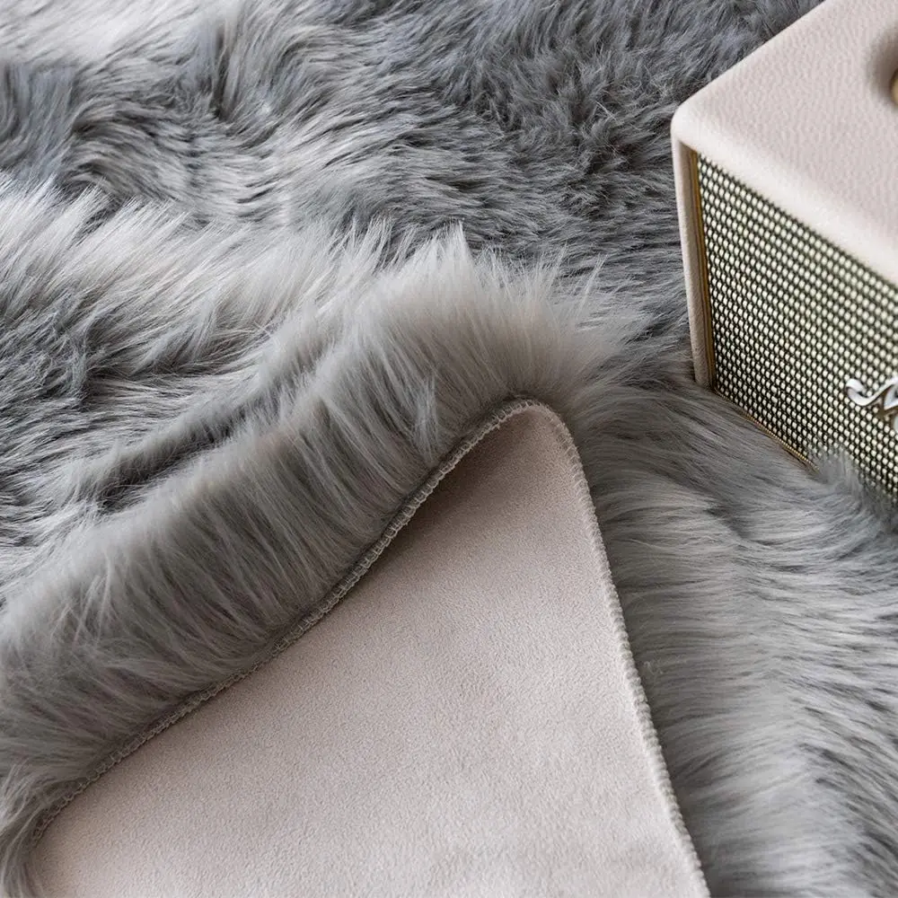 Shaggy Soft Faux Sheepskin Fur Area Rugs Floor Mat Luxury Beside Carpet For Bedroom Living Room 4Ft X 6Ft, Grey
Shaggy Soft Faux Sheepskin Fur Area Rugs Floor Mat Luxury Beside Carpet For Bedroom Living Room 4Ft X 6Ft, Grey