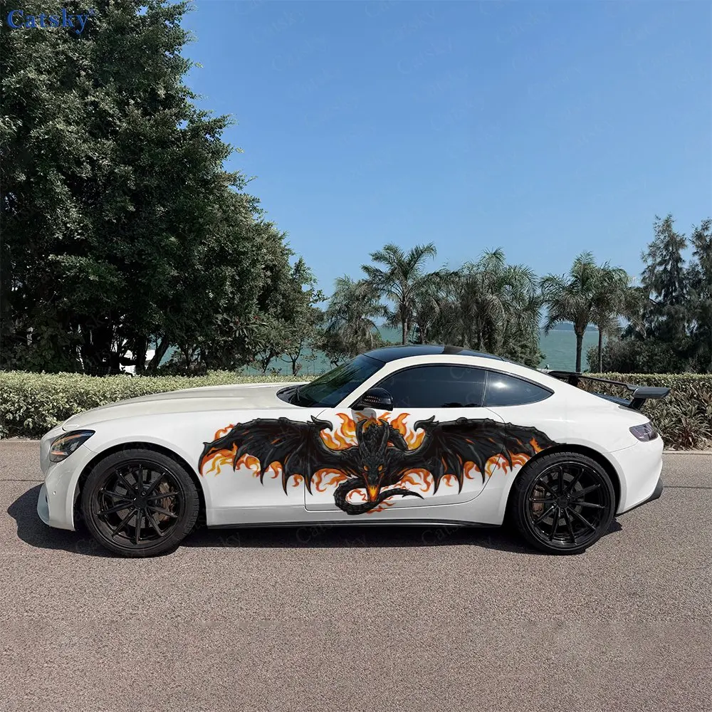 2pcs Spitfire Black Dragon Decal, Durable, Fade-Resistant, Enhance Your Vehicles Aesthetic With Bold Art Design Car Vinyl Wrap
2pcs Spitfire Black Dragon Decal, Durable, Fade-Resistant, Enhance Your Vehicles Aesthetic With Bold Art Design Car Vinyl Wrap