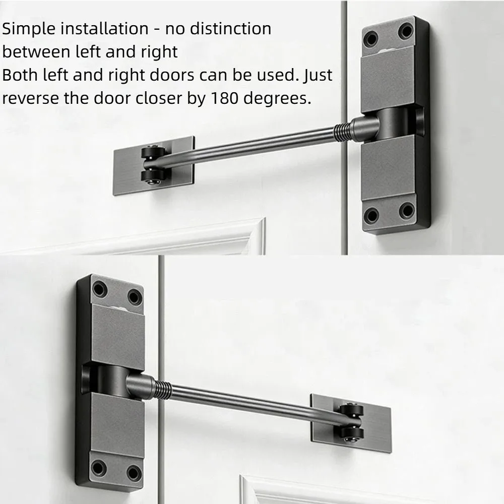 Aluminum Alloy Automatic Door Closer Mute Soft Closing Adjustable Speed Door Closing Device Square Design Spring Buffer
Aluminum Alloy Automatic Door Closer Mute Soft Closing Adjustable Speed Door Closing Device Square Design Spring Buffer