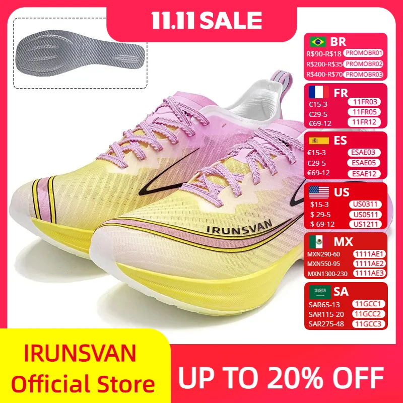 IRUNSVAN Усовершенствованные марафонские кроссовки из углеродного волокна — доставка возврата и возврата максимальной энергии
IRUNSVAN Усовершенствованные марафонские кроссовки из углеродного волокна — доставка возврата и возврата максимальной энергии