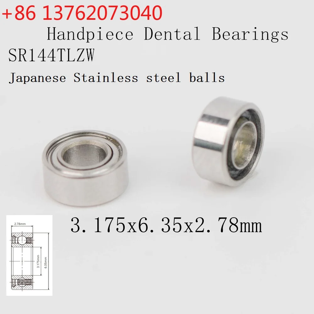 20pcs High Speed handpiece turbine Stainless Balls Dental Bearings SR144TLZW 3.175x6.35x2.78mm
20pcs High Speed handpiece turbine Stainless Balls Dental Bearings SR144TLZW 3.175x6.35x2.78mm