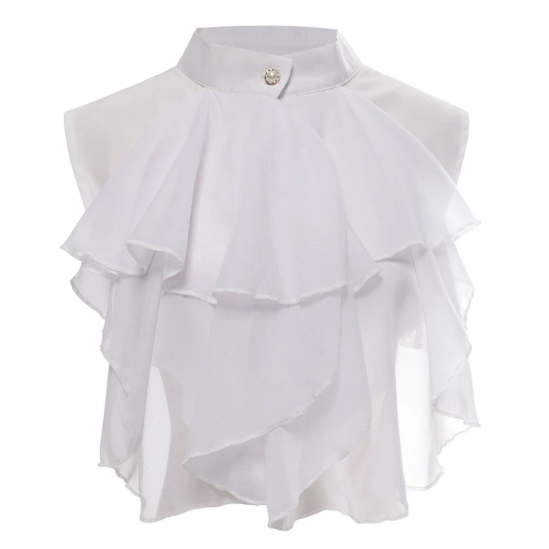 Vintage Ruffled Detachable False Collar Victorian Renaissance Costume Jabot Collar Half Shirt Top Neckwear Halloween Costume
Vintage Ruffled Detachable False Collar Victorian Renaissance Costume Jabot Collar Half Shirt Top Neckwear Halloween Costume