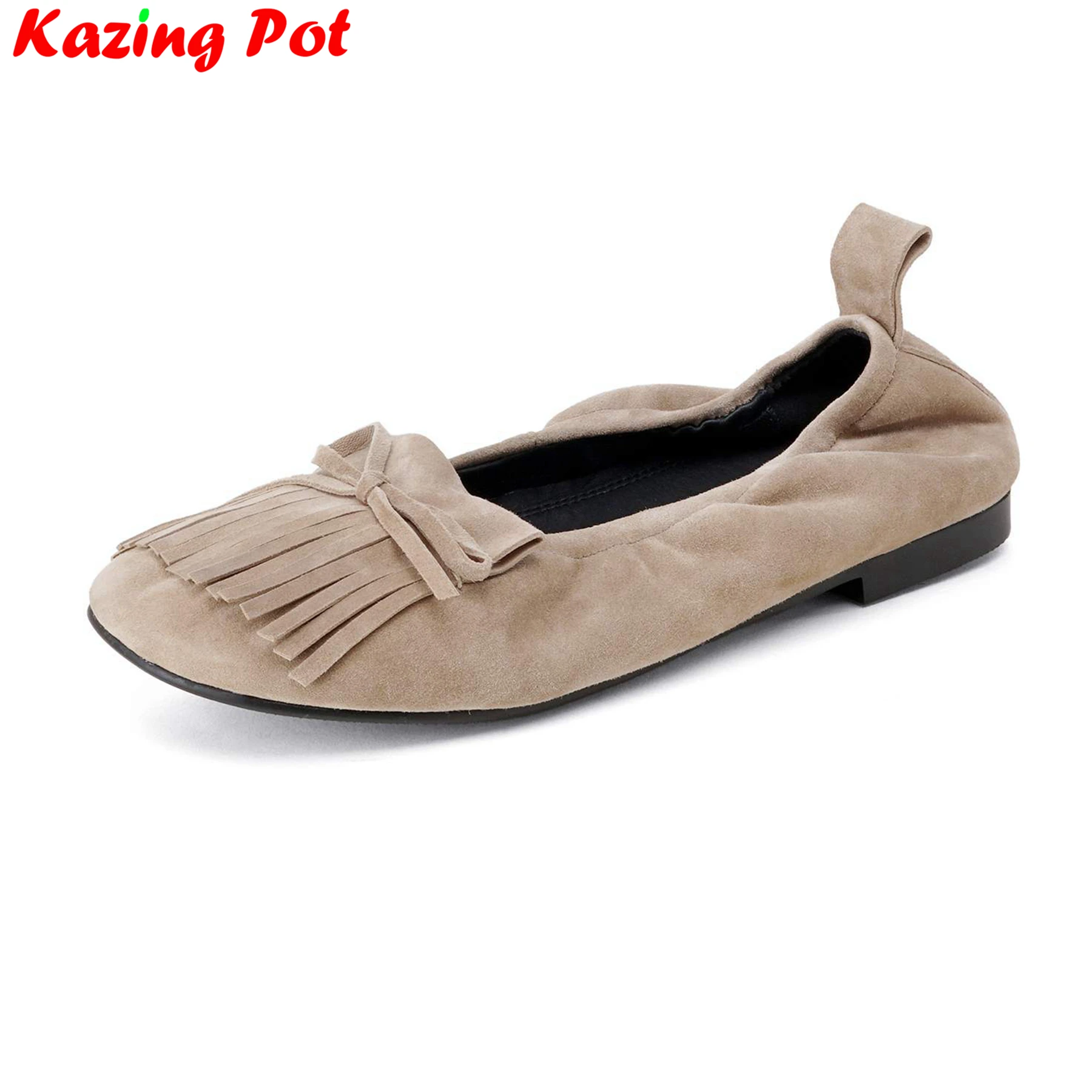 Krazing Pot 2026, осенние туфли из мягкой овчины с мелкой бахромой и узлом-бабочкой для свиданий, удобные женские балетки в стиле ретро в лаконичном стиле для танцев 
Krazing Pot 2026, осенние туфли из мягкой овчины с мелкой бахромой и узлом-бабочкой для свиданий, удобные женские балетки в стиле ретро в лаконичном стиле для танцев